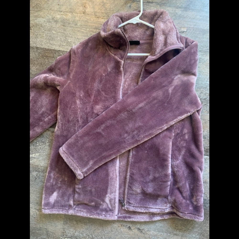 Warm purple fuzzy jacket